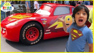 disney cars rides in real life with lightning mcqueen allvloggers