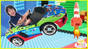 Family Fun Mayka Toy Block Tape Challenge! Kids Pretend Playtime with Ryan ToysReview