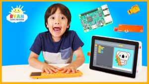 Ryan Learns coding and hack Minecraft by building his own laptop with Kano Computer Kit