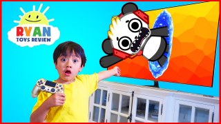 Ryan And Combo Panda Jumped Into The Tv New Gaming Channel Vtube