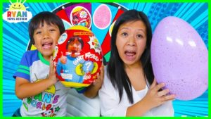 3 Color Egg Surprise Toys Mystery Wheel Challenge!!!!