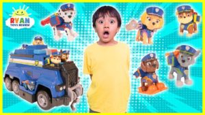 Ryan and the PAW Patrol Pups play HIDE AND SEEK to go on an Ultimate Rescue!