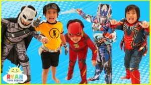 Kids Costume Runway Show Pretend Play with Disney Superheroes, Pj Masks, Rusty Rivets!