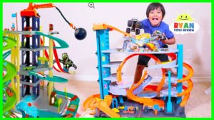 NEW Hot Wheels Ultimate Garage Playset with Shark + Ryan’s Toy Cars Collections!!!!