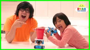 Ryan Races His Parents with the Help of MiBro his Robot Friend!