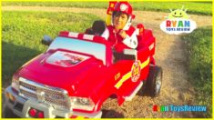 Paw Patrol Marshall Fire Engine Ride On Car Rescue Pretend Play!