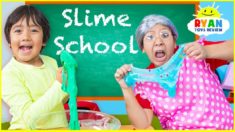 Ryan Pretend Play Making Slime and Learn in School!!!