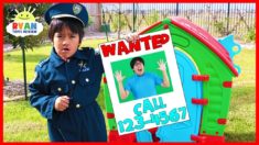 Ryan Pretend Play Police Helps find Daddy!!