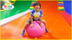 Ryan plays at Indoor Playground for kids family fun