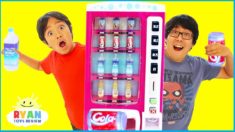 Ryan Pretend Play with Vending Machine Toys for Kids and Children Playhouse!!!