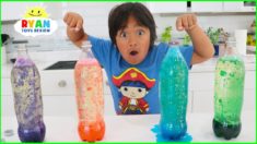 How to Make Lava Lamp at Home! Homemade Easy Science Experiments for Kids!!!