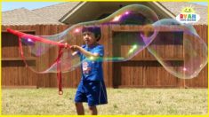 DIY Homemade Giant Bubbles for Kids Kit with Ryan ToysReview!!!