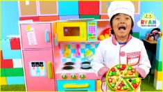 Ryan Pretend Play Cooking with Kitchen Playset and Cash Register