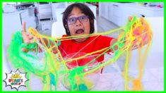 Easy DIY Slime String Science Experiment for Kids!!!!