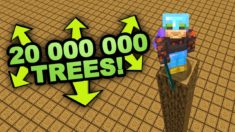 I plant 20 000 000 Trees in Minecraft (Not Creative)