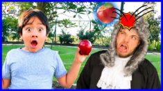 Ryan Learns about Isaac Newton and Gravity! | Educational Video with Ryan’s World