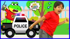 Ryan learns about Police Officers with Gus the Gummy Gator!!!