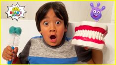 Ryan learns why do we brush our teeth! | Educational Video for Kids