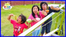 DIY Japanese Bamboo Noodle Slide Family Fun Activities!!!