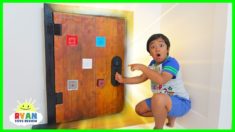 Ryan finds a secret door in his room!!!!