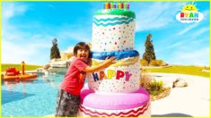 Ryan Pretend Play Giant Happy Birthday Cakes Toys!