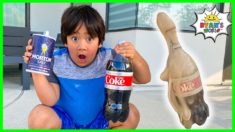 Experiment Coca Cola and Mento vs Cola Cola vs Coke! Easy DIY Science Experiments for kids!