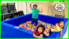 Last to Leave the Ball Pit Wins Challenge!!!