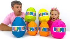 Nastya Chocolate Eggs Surprise Challenge