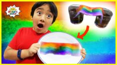 DIY Rainbow Science Experiment for kids with Ryan’s World!!!