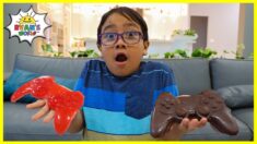 Ryan’s Chocolate Challenge vs Gummy Food!!!