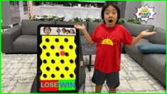 Ryan plays Prize Drop Challenge Fail or Win on Daddy and more 1 hr fun kids activities!!!