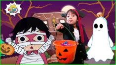 Halloween Trick or Treating at the Haunted House with Ryan | Animation for Kids