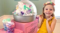 Nastya and dad in a mysterious candy house