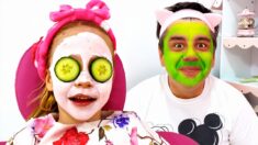 Nastya pretends play with Daddy | Funny stories for kids