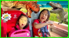 Ryan’s T-REX Dinosaur In Real Life Drive Thru Adventure!!!