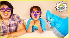 Ryan vs Daddy Shark Bite and 1 hr kids top Board games!!!