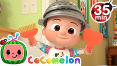 Clean Up Song (Home Edition) + More Nursery Rhymes & Kids Songs – CoComelon