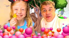 Nastya and a collection of fun challenges with dad