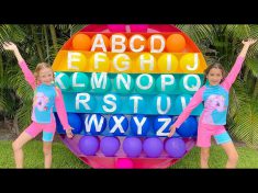 Nastya and Eva are learning the Summer Alphabet