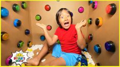 100 Buttons Challenge but only 1 let you escape…and more 1hr kids video!