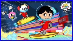 Astronaut Ryan Space Race with Combo Panda Animation for kids!