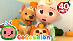 Peek-a-BOO Song Halloween Edition + More Nursery Rhymes & Kids Songs – CoComelon