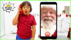 Ryan called Santa to see if he can visit the North Pole!