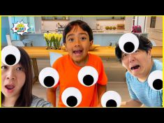 Hide and Seek with Giant Googly Eyes Pretend Play with Ryan!