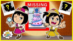 Who Stole The Cake??? Emma and Kate Detective Animation Video for kids!