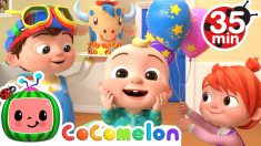 Birthday At The Farm Song + More Nursery Rhymes & Kids Songs – CoComelon