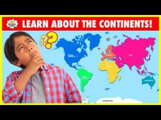 Learn Seven Continents of the World for kids with Ryan’s World!