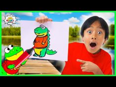 How to Draw An Alligator Gus The Gummy Gator from Ryan’s World!