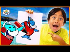 Learn how to draw Shark for kids with Ryan and Big Gil!