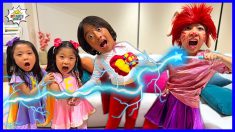 Superhero Kids Ryan and his sisters 1hr kids video!